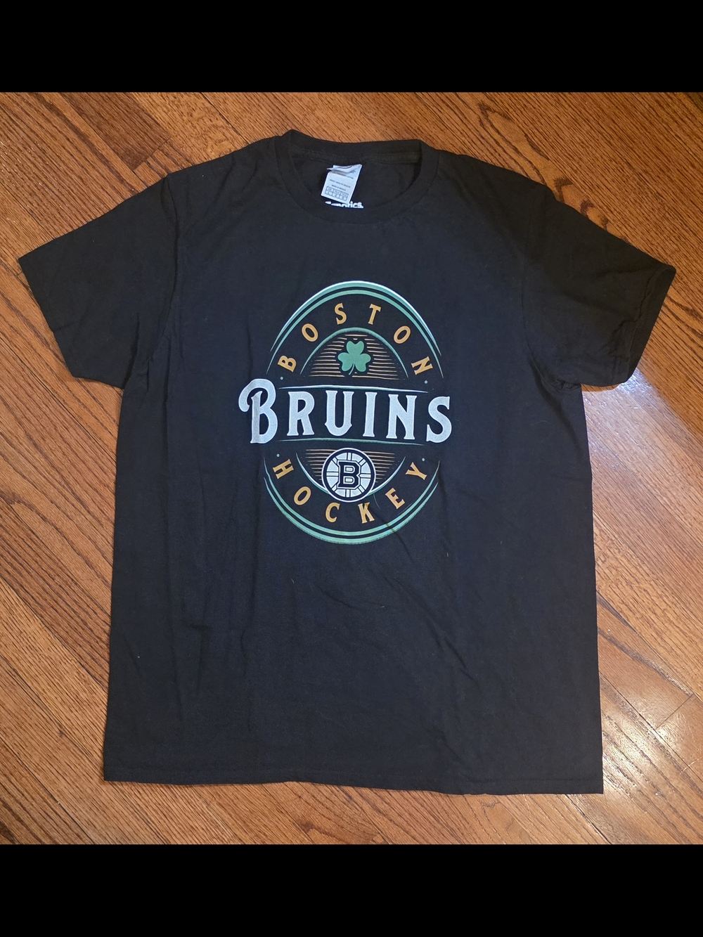 Black Graphic Tee - Bruins Hockey Logo